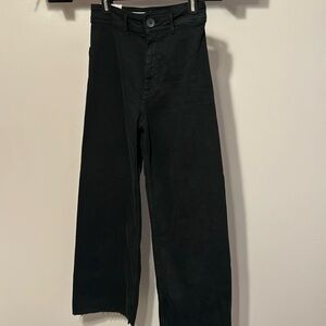 Black Zara Marine Straight Jeans size 4